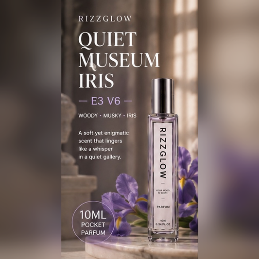 【Powdery Iris Woody · Calm】Quiet Museum Iris 10ml Pocket Parfum (E3 V6) – Iris & Musk Perfume | Soft Modern Fragrance