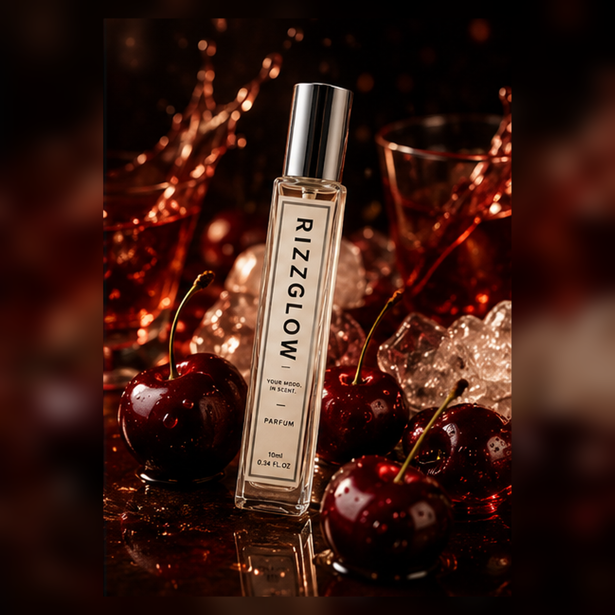 【Cherry Fruity Woody · Playful】Friday Cherry Hour 10ml Pocket Parfum (E8 V8) – Cherry Perfume, Rum & Musk | Modern Fragrance