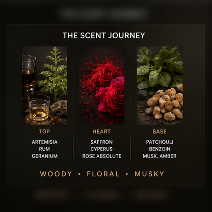 【Saffron Woody Floral · Unbothered】Off Duty 10ml Pocket Parfum (E3 V4) – Rose, Sandalwood & Musk | Unisex Fragrance