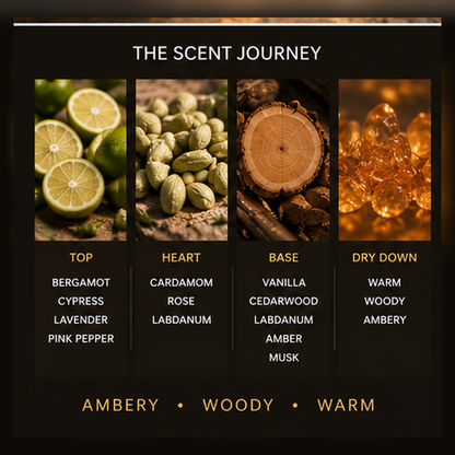 【Warm Woody Vanilla · Comforting】Golden Hour Ease 10ml Pocket Parfum (E3 V8) – Vanilla, Musk & Woods | Unisex Modern Fragrance