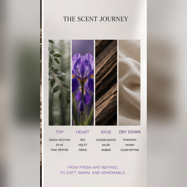 【Powdery Iris Woody · Calm】Quiet Museum Iris 10ml Pocket Parfum (E3 V6) – Iris & Musk Perfume | Soft Modern Fragrance