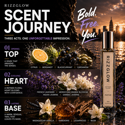 【Fresh Floral Fougere · Confident】Wild Current 10ml Pocket Parfum (E8 V9) – Lavender, Orange Blossom & Vanilla | Bold Modern Fragrance
